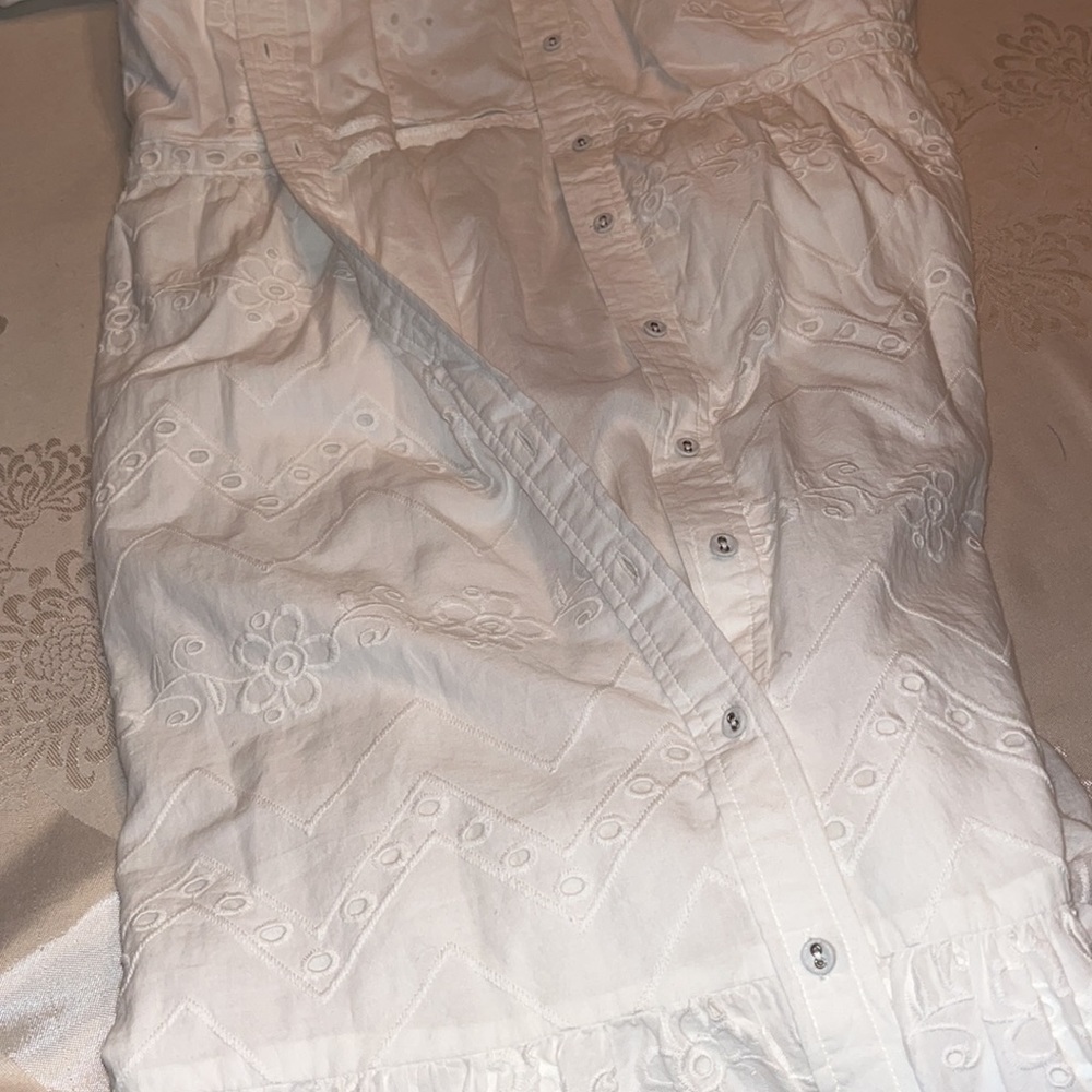 NWT Anthropologie Cymbeline Eyelet Maxi Dress Medium. - Picture 10 of 16